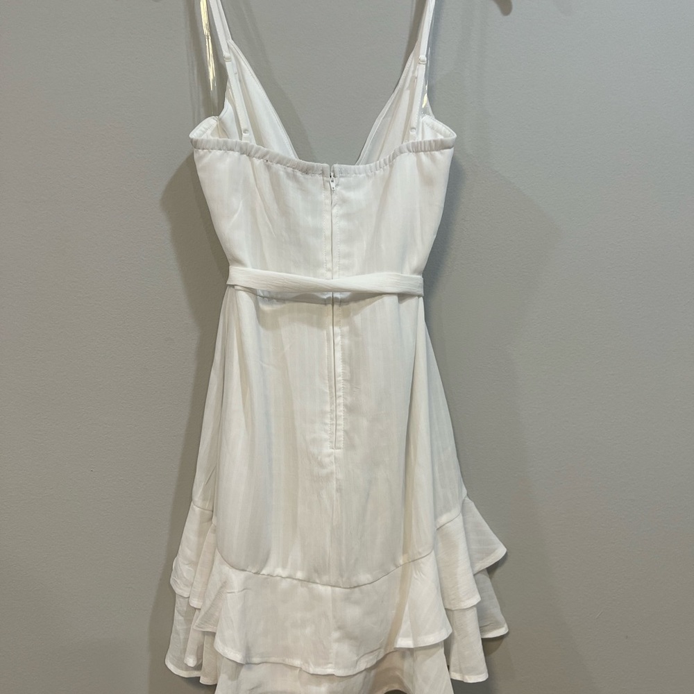 White Ruffled Dress - Picture 2 of 2